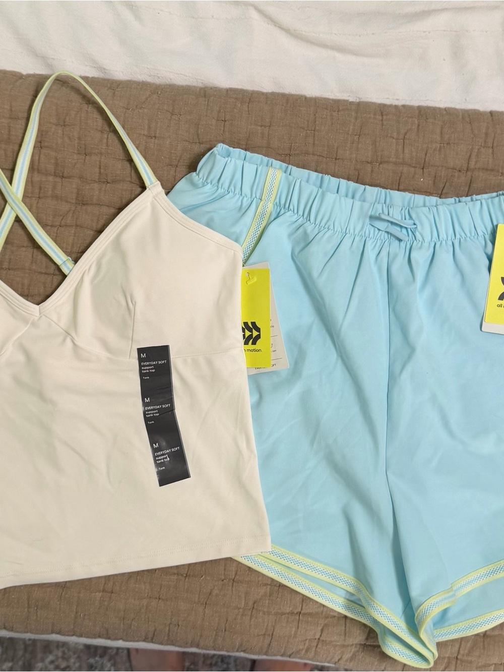 All in Motion Light Blue Women's Athletic Shorts and Tank top set - Picture 8 of 8